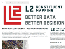 Tablet Screenshot of constituentmapping.com